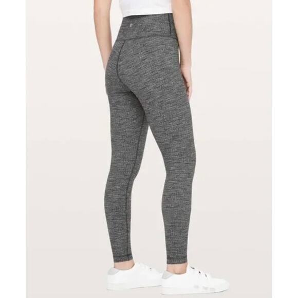 Lululemon Women's Gray Heathered Wunder Under High Rise Leggings Size 6 - Picture 9 of 9